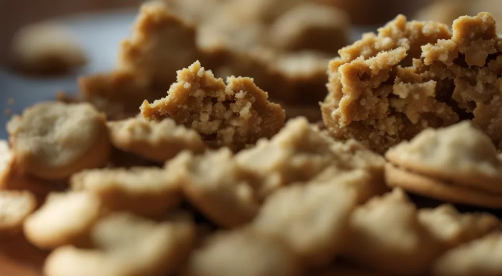 Biscoitos maisena triturados