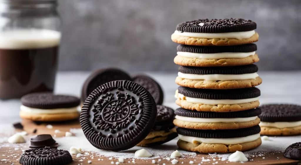 Cookie Preto e Branco Tipo Oreo