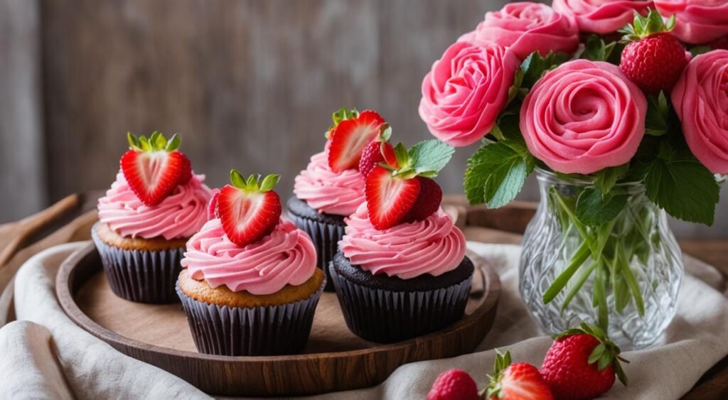 Cupcakes de frutas vermelhas