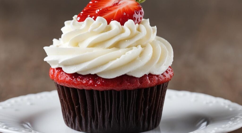 Cupcakes de morango sem glúten