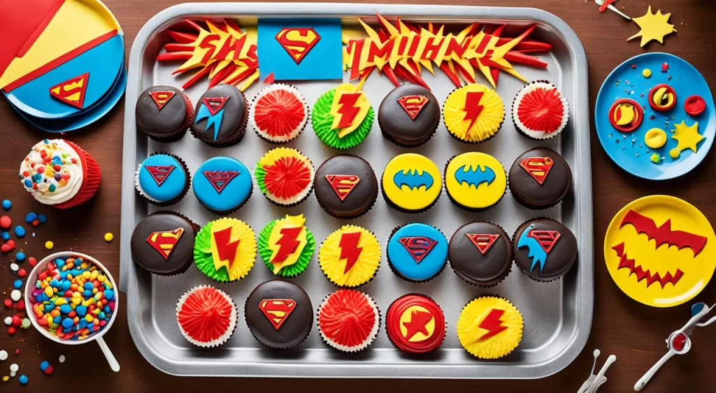 Cupcakes para Festas de Super-Heróis