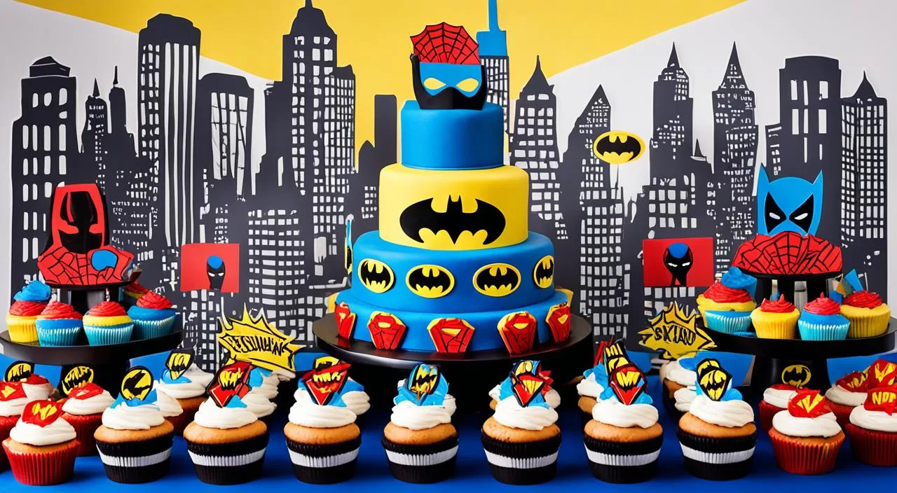 Cupcakes para festa de super-heróis