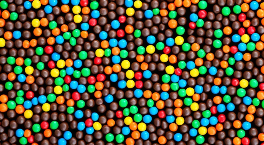 Docinho de brigadeiro arco-íris