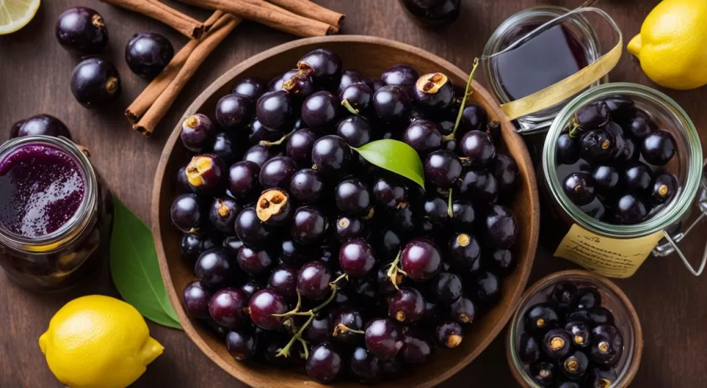 Ingredientes da geleia de jabuticaba