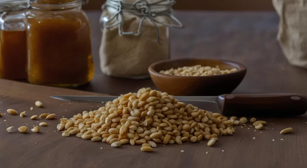 Ingredientes para paçoca de amendoim