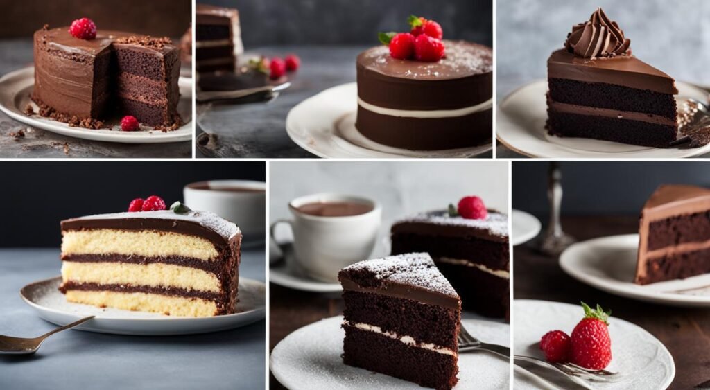 Variações do bolo de chocolate gelado