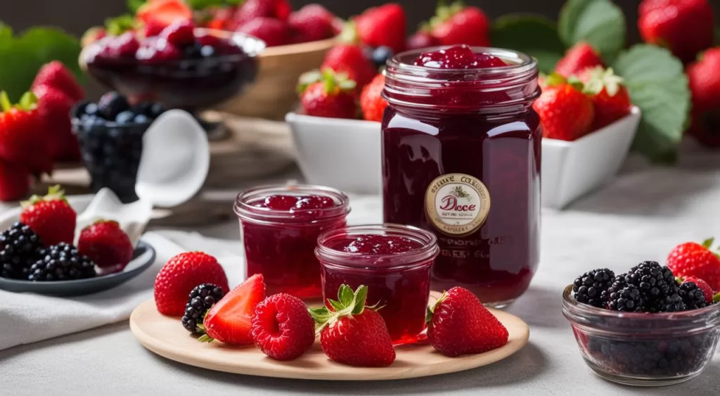 Versatilidade da geleia de frutas vermelhas