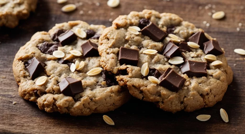 cookie integral de aveia com cacau