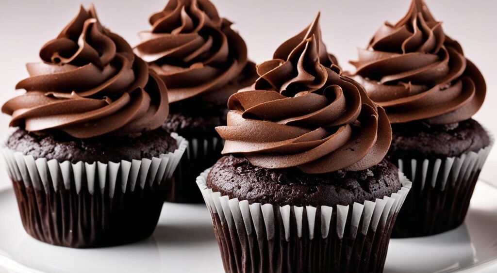 cupcakes de chocolate