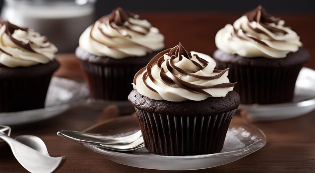 cupcakes de chocolate