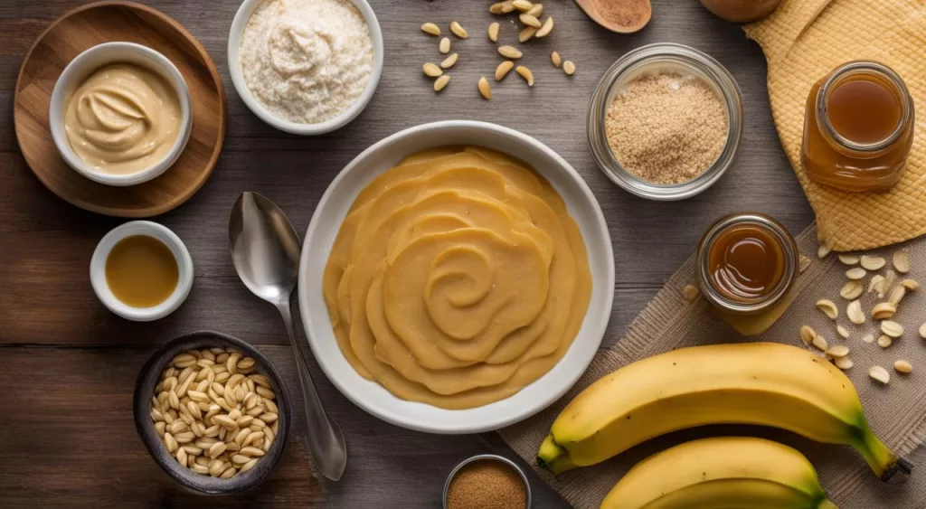 ingredientes para cookie de banana