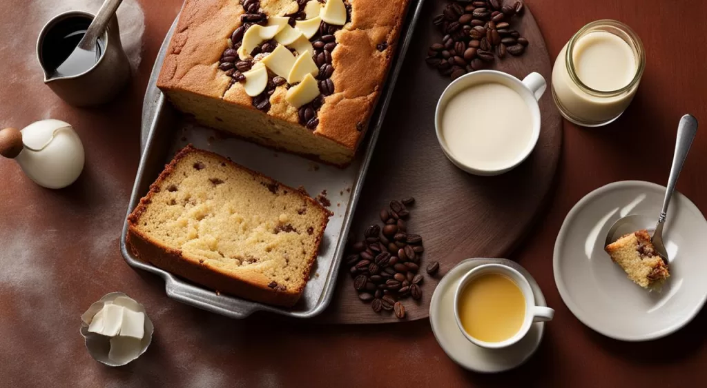 ingredientes para torta de café