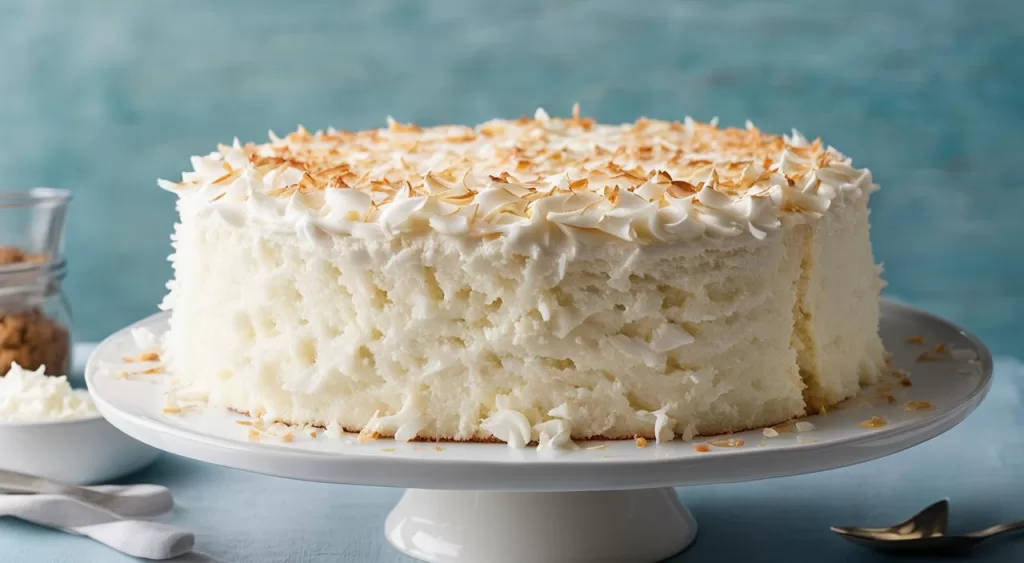 torta de coco com suspiro